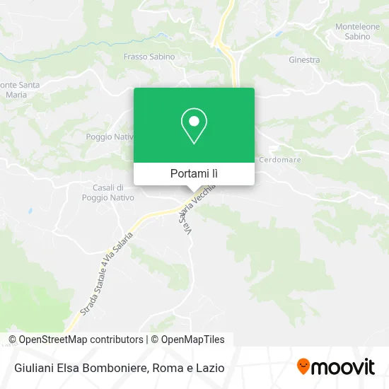 Mappa Giuliani Elsa Bomboniere