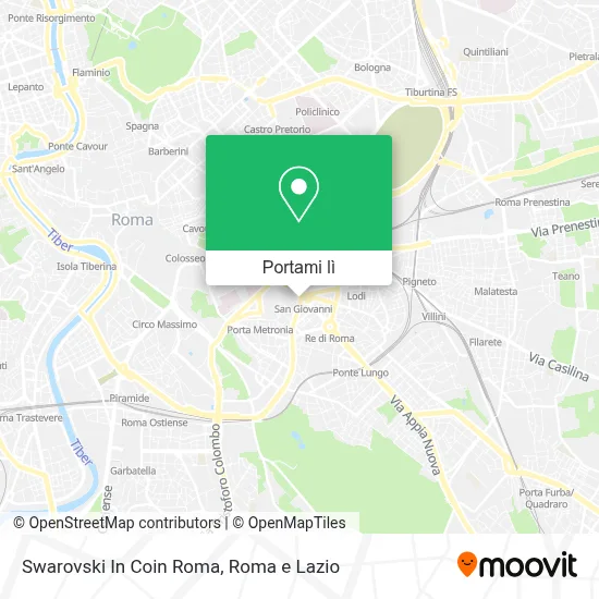 Mappa Swarovski In Coin Roma
