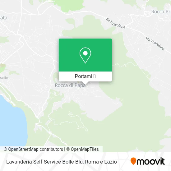 Mappa Lavanderia Self-Service Bolle Blu