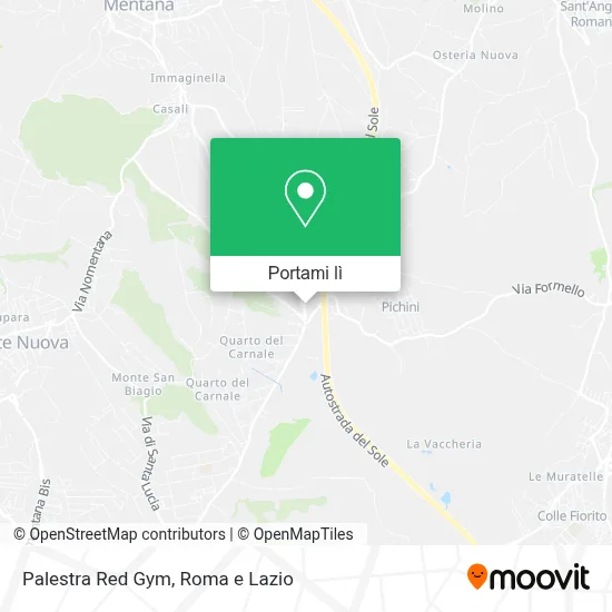 Mappa Palestra Red Gym
