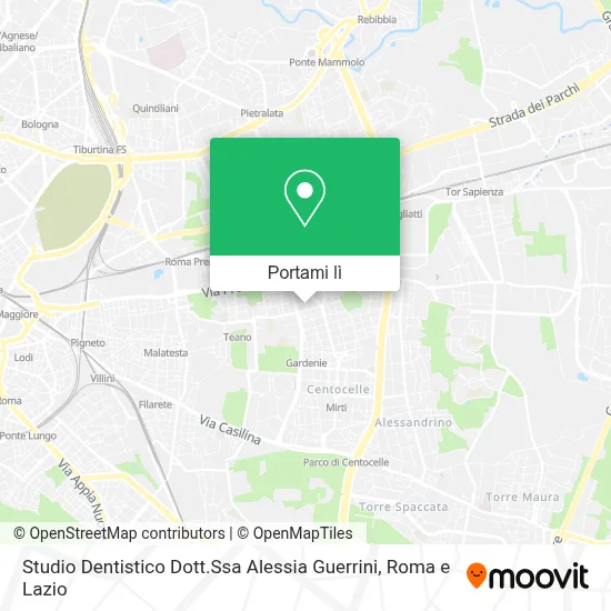 Mappa Studio Dentistico Dott.Ssa Alessia Guerrini