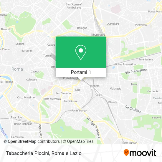 Mappa Tabaccheria Piccini