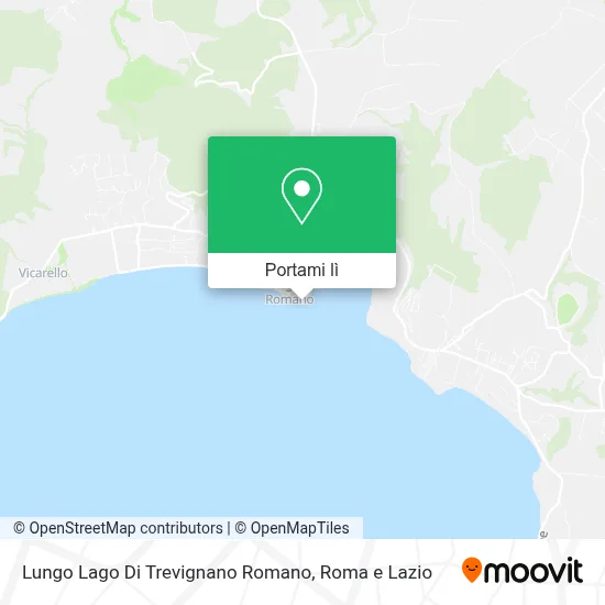 Mappa Lungo Lago Di Trevignano Romano