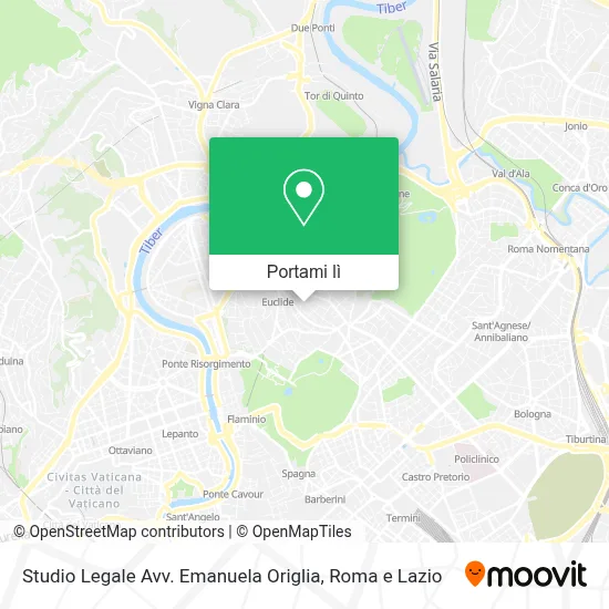 Mappa Studio Legale Avv. Emanuela Origlia