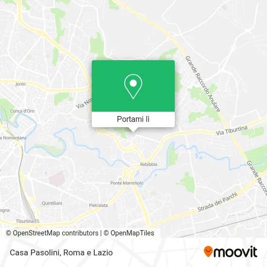 Mappa Casa Pasolini