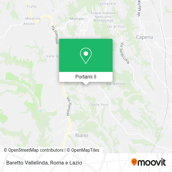 Mappa Baretto Vallelinda
