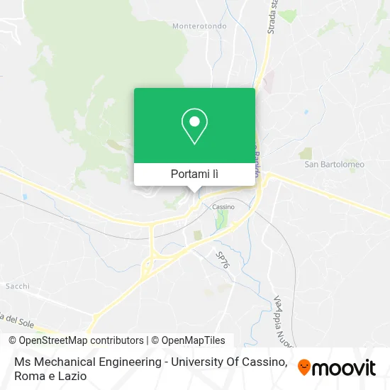 Mappa Ms Mechanical Engineering - University Of Cassino