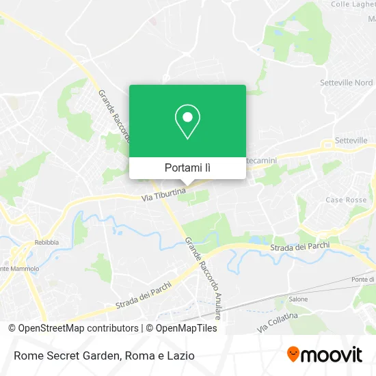 Mappa Rome Secret Garden