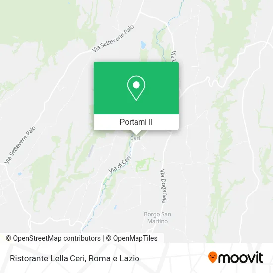 Mappa Ristorante Lella Ceri