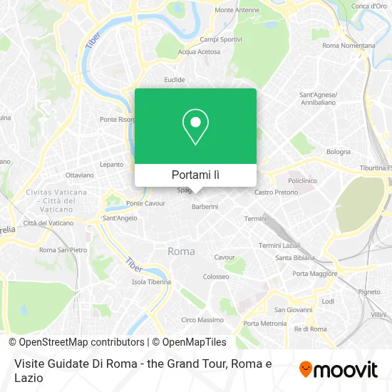 Mappa Visite Guidate Di Roma - the Grand Tour