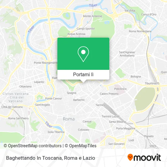 Mappa Baghettando In Toscana