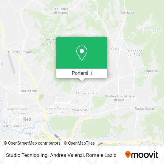 Mappa Studio Tecnico Ing. Andrea Valenzi