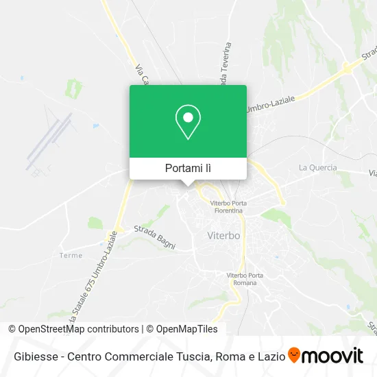 Mappa Gibiesse - Centro Commerciale Tuscia