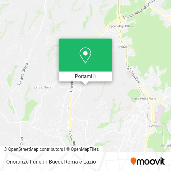 Mappa Onoranze Funebri Bucci