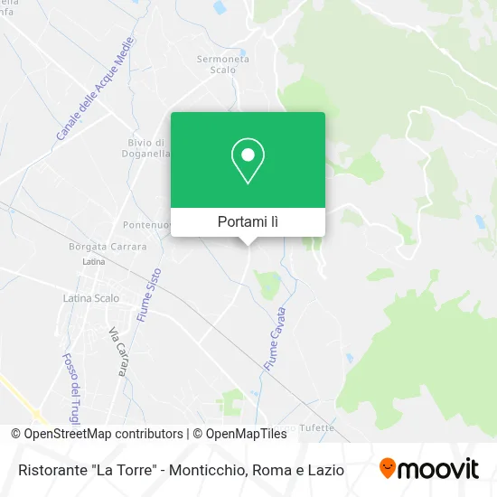 Mappa Ristorante "La Torre" - Monticchio