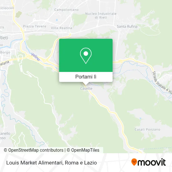 Mappa Louis Market Alimentari