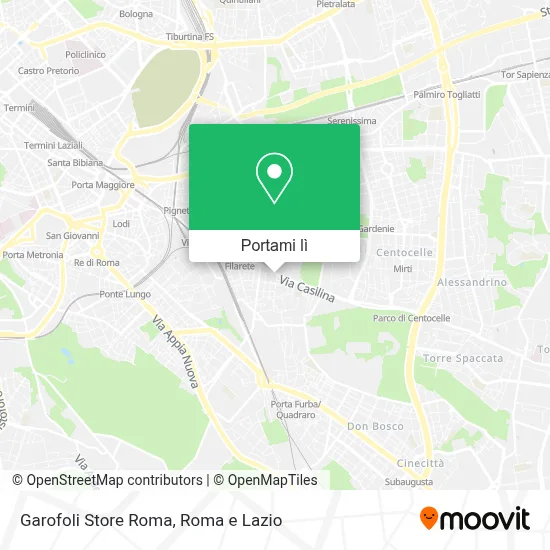 Mappa Garofoli Store Roma