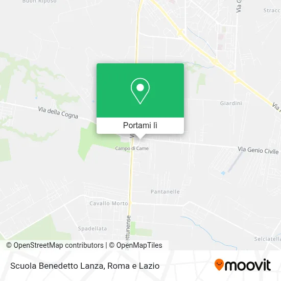 Mappa Scuola Benedetto Lanza