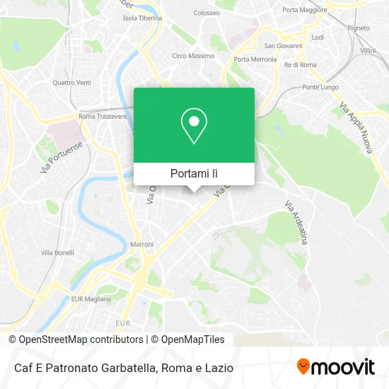 Mappa Caf E Patronato Garbatella