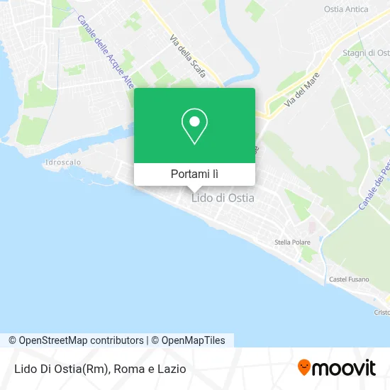 Mappa Lido Di Ostia(Rm)