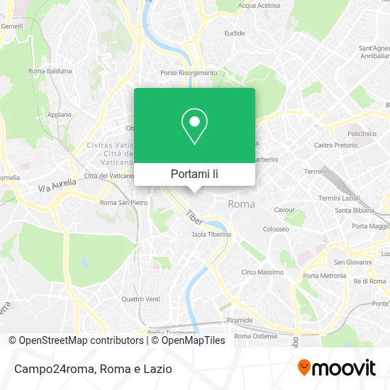 Mappa Campo24roma