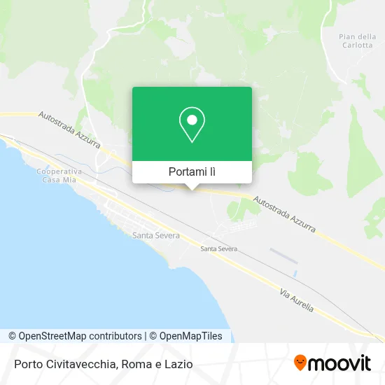 Mappa Porto Civitavecchia
