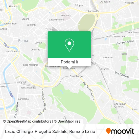 Mappa Lazio Chirurgia Progetto Solidale