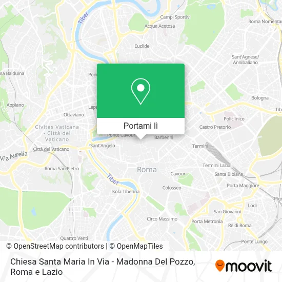 Mappa Chiesa Santa Maria In Via - Madonna Del Pozzo
