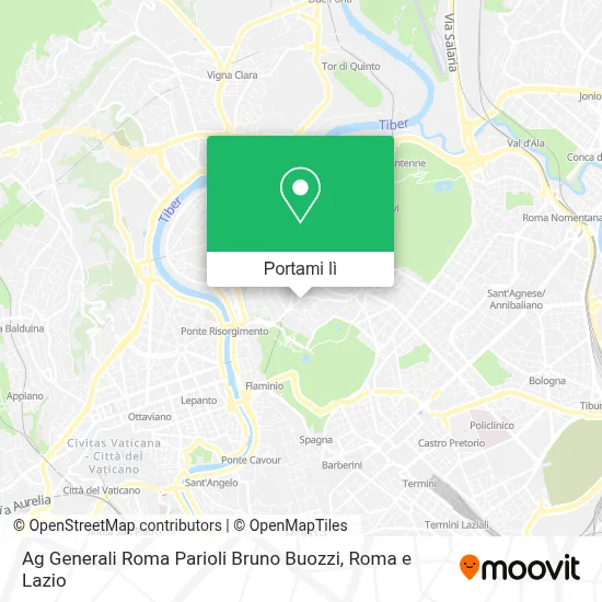 Mappa Ag Generali Roma Parioli Bruno Buozzi