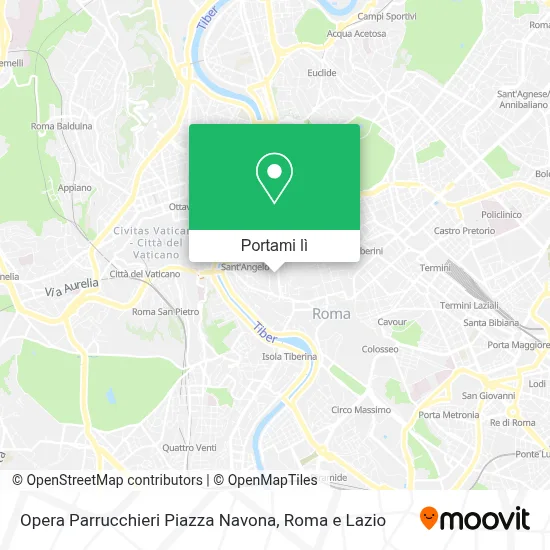 Mappa Opera Parrucchieri Piazza Navona