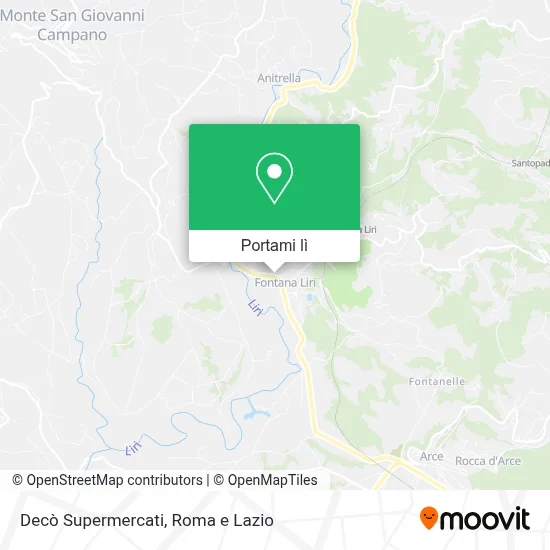 Mappa Decò Supermercati
