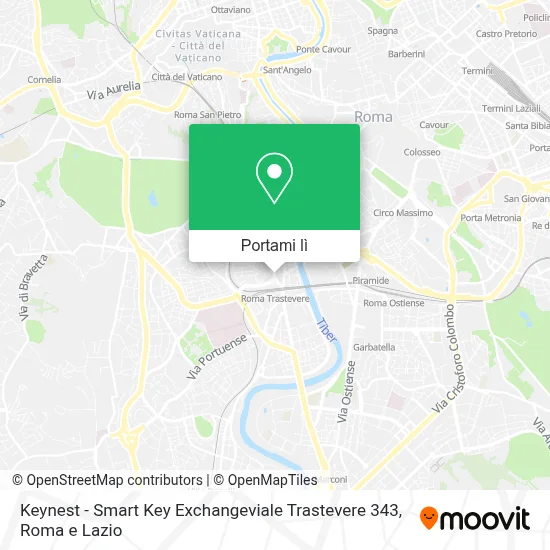 Mappa Keynest - Smart Key Exchangeviale Trastevere 343