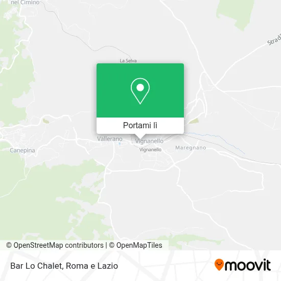 Mappa Bar Lo Chalet