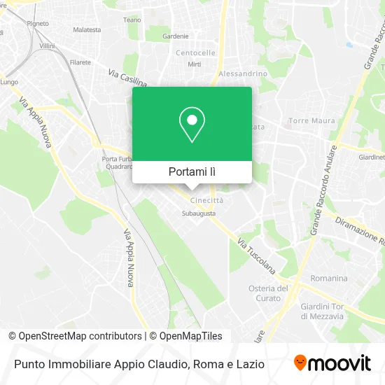 Mappa Punto Immobiliare Appio Claudio