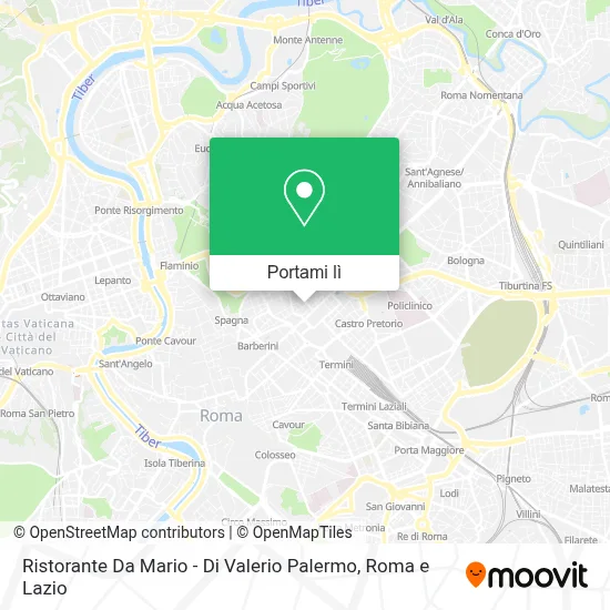 Mappa Ristorante Da Mario - Di Valerio Palermo