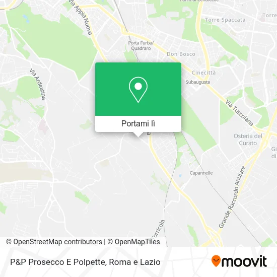 Mappa P&P Prosecco E Polpette