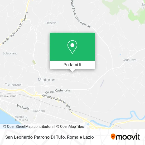 Mappa San Leonardo Patrono Di Tufo