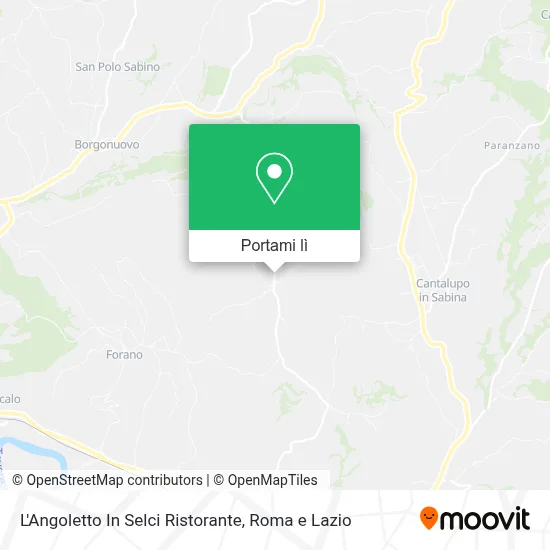 Mappa L'Angoletto In Selci Ristorante