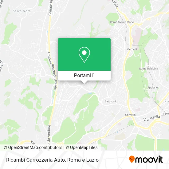 Mappa Ricambi Carrozzeria Auto