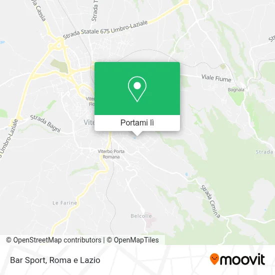 Mappa Bar Sport