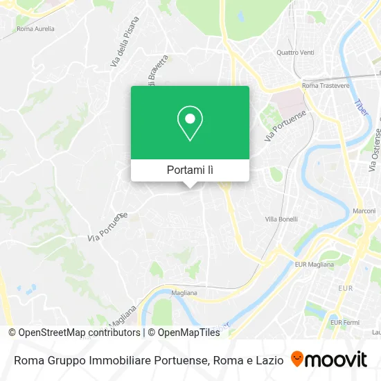 Mappa Roma Gruppo Immobiliare Portuense