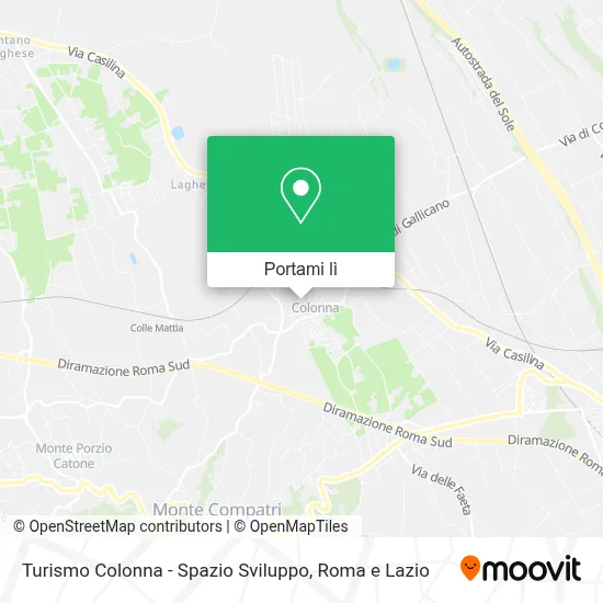 Mappa Turismo Colonna - Spazio Sviluppo