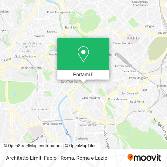 Mappa Architetto Limiti Fabio - Roma