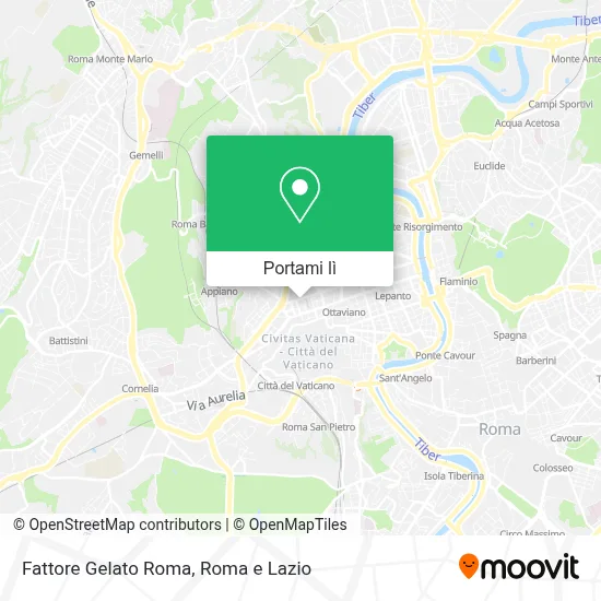 Mappa Fattore Gelato Roma