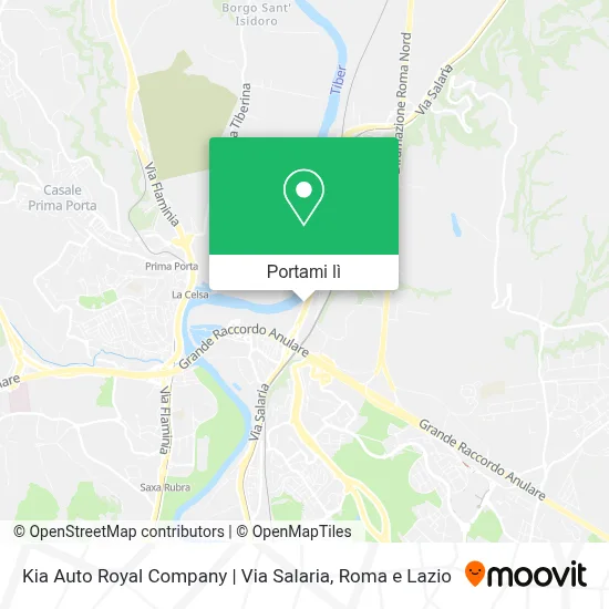 Mappa Kia Auto Royal Company | Via Salaria
