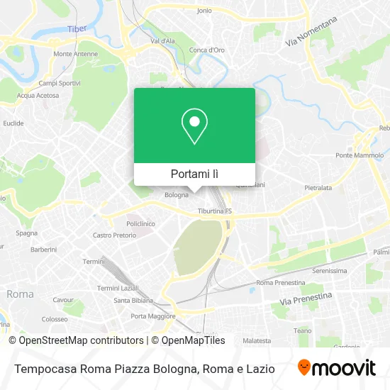 Mappa Tempocasa Roma Piazza Bologna
