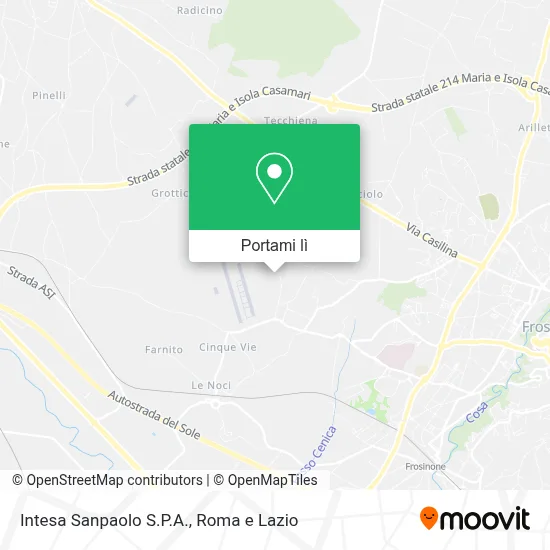 Mappa Intesa Sanpaolo S.P.A.