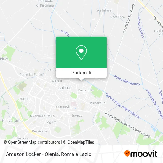 Mappa Amazon Locker - Olenia