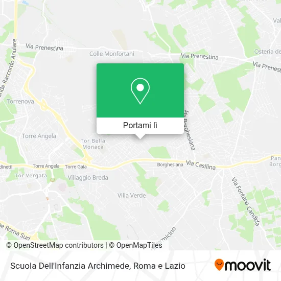 Mappa Scuola Dell'Infanzia Archimede