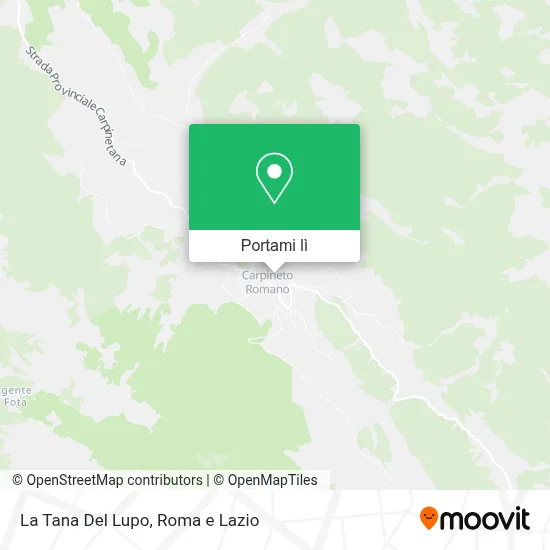 Mappa La Tana Del Lupo